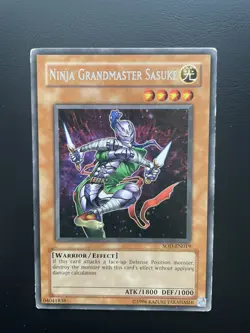 Yugioh Ninja Grandmaster Sasuke SOD-EN019 Unlimited Edition Rare HP - Image 1