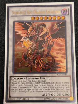 Yugioh Scarlight Red Dragon Archfiend DOCS-EN046 - Ultimate Rare 1st Edition NM - Image 1