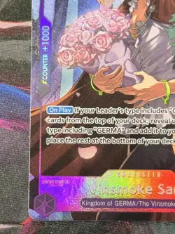 One Piece OP10-063 Vinsmoke Sanji TR Legacy of the Master Treasure Rare NM - Image 5