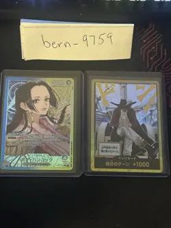 Boa Hancock Alternate Leader OP14 and Gold Mihawk DON!! Card Bundle Japanese - Image 1