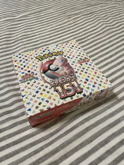 Scarlet & Violet Pokemon Card 151 Japanese Booster Box Shrink-wrapped & Sealed! - Image 1