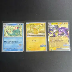 2024 Illustration Contest Set Pokemon Card Black Star Promo 213 214 215 Pikachu - Image 1