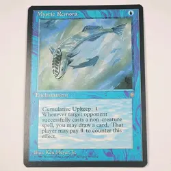 MTG Card - 1x Mystic Remora - Ice Age - LP - Vintage Magic The Gathering 1995 - Image 1