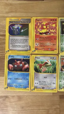 Pokemon TCG E Reader Lot Of 9 Cards Haunter, Clefable, Magmar, Magneton, Volbeat - Image 3
