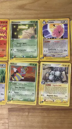 Pokemon TCG E Reader Lot Of 9 Cards Haunter, Clefable, Magmar, Magneton, Volbeat - Image 4