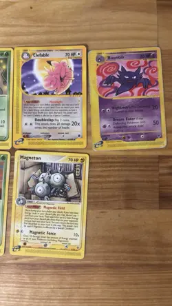 Pokemon TCG E Reader Lot Of 9 Cards Haunter, Clefable, Magmar, Magneton, Volbeat - Image 5