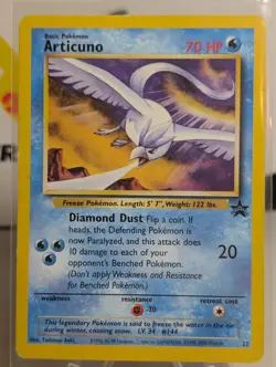 Pokemon TCG Articuno Black Star Promo Card 22/53 2000 - LP - Image 1