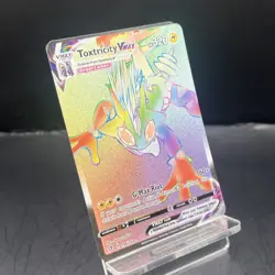 Pokemon TCG Toxtricity VMAX 196/192 Rebel Clash Rainbow Secret Rare Card - NM - Image 2