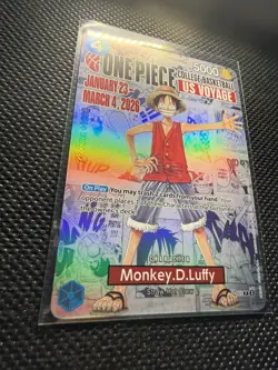 One Piece Monkey D. Luffy US College Basketball Promo Card RUTGERS - Image 4