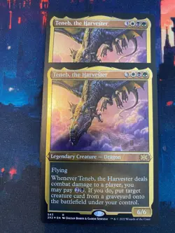 MTG Double Masters 2022 Teneb the Harvester Foil Etched x 2 - Image 1