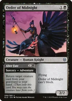 Order of Midnight 4x FOIL ELD MTG Throne of Eldraine Uncommon MINT black - Image 1