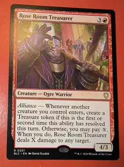 MTG, MAGIC: ROSE ROOM TREASURER, 0201, BLC, REGULAR, RARE, NM, - Image 1