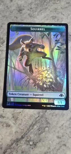 Goblin Squirrel Double-Sided Token Dominaria Remastered Foil Common MTG NM - Image 2