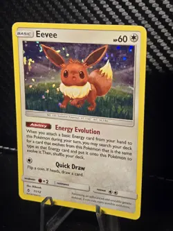 Pokemon - Eevee - 11/12 #011/012 - McDonald's Promos 2018 Holo Light Play LP - Image 2