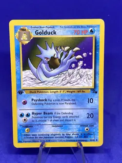 Pokemon Fossil Golduck 1st Edition 35/62 NM - Image 1