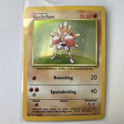 Pokemon Karte Nockchan Basis-Set Holo Rare 7/102 Original 1999, Deutsch - Image 1