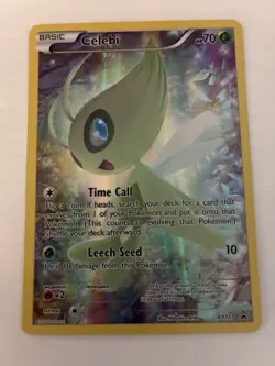 Pokemon TCG Mythical Celebi XY111 Full Art Black Star Holo Promo - Image 1