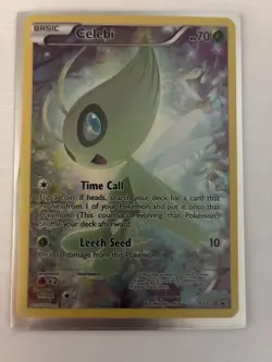 Pokemon TCG Mythical Celebi XY111 Full Art Black Star Holo Promo - Image 2