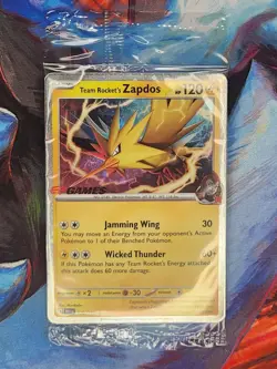 Pokemon Team Rockets Zapdos DESTINED RIVALS EB Games Promo NEW NZ/AU EXCLUSIVE - Image 1