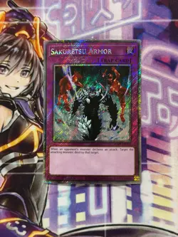 Yugioh Sakuretsu Armor Platinum Secret Rare RA03 - Image 1