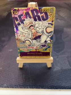 One Piece TCG OP05-119 Monkey D. Luffy Gear 5 Parallel English Edition - Image 1