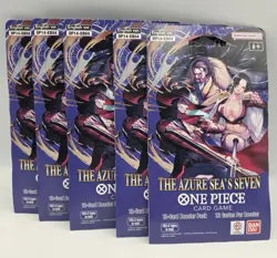 x5 One Piece OP-14 Sleeved Booster Packs Lot | Blister Packs | Factory Sealed - Image 1