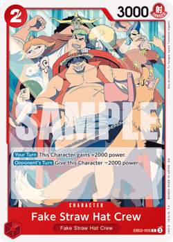 EB02-005 Fake Straw Hat Crew One Piece CCG TCG 25th Anniversary Anime 4X Playset - Image 2