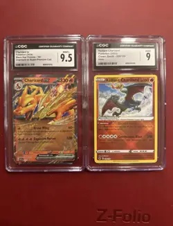Pokemon TCG CGC Graded Card Lot Charizard ex Radiant Charizard 2023 Promo Holo - Image 1