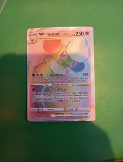 Pokemon TCG Whimsicott VSTAR Rainbow Ultra Rare Card 175/172 Brilliant Stars - Image 2