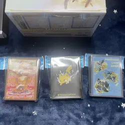 Pokemon Card Box Set Sealed VSTAR Sleeves Deck Shield Lot Japan Pikachu Leafeon - Image 5