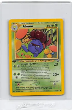 GLOOM 36/111 - 1ST EDITION - Neo Genesis - VINTAGE WOTC Pokemon Card - NM - Image 1