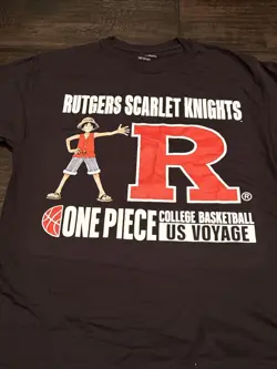 One Piece Monkey D Luffy US Voyage College Basketball Card HOLO & Poster, TSHIRT - Image 4