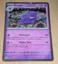Gengar 094/165 151 Sam’s Club Cosmo Holo Promo Pokemon Scarlet & Violet Card - Image 1