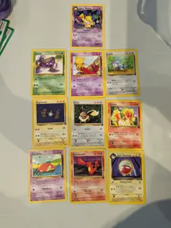 Team Rocket Vintage Lot Of 10 HP Pokemon TCG Cards Dark Hypno - Image 1