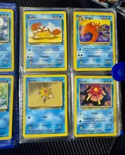 Pokemon Charmander Blue Vintage Rare 4-Pocket Binder with Base Set Cards 1999 - Image 4