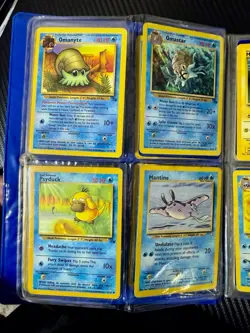 Pokemon Charmander Blue Vintage Rare 4-Pocket Binder with Base Set Cards 1999 - Image 5