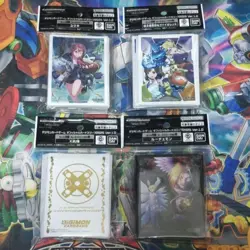 BANDAI Digimon Card Game Official Card Sleeve 2025 Ver.1.0 Set of 4 JP - Image 1