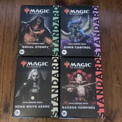 MTG 2022 Challenger Deck Set Of 4. Factory Sealed. Dimir Gruul Rakdos Mono White - Image 1