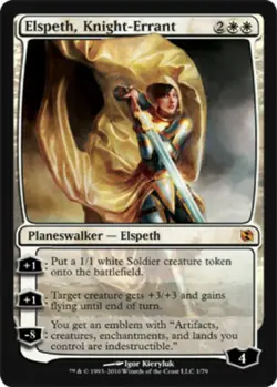 1x Elspeth, Knight-Errant - Foil Light Play, English Duel Decks: Elspeth vs Tezz - Image 1