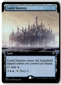 MTG Foil Castle Vantress (Extended Art) - ELD Moderately Played English - Image 1