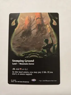 MTG Stomping Ground Borderless #283 Edge of Eternities Near Mint - Image 1