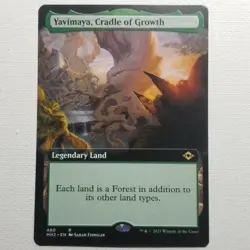 Yavimaya Cradle Of Growth *Borderless* Mtg Modern Horizons 2 Booster Fresh - Image 1