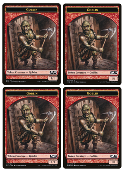 MTG - 4 x Goblin Instigator (Playset) & 4 x Tokens - Core Set 2019 (M19) - M/NM - Image 2