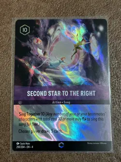 Second Star To The Right Disney Lorcana Ursula’s Return Enchanted Foil 210 New - Image 1
