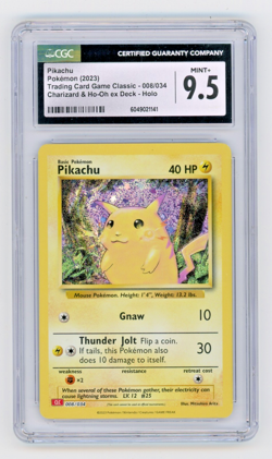 2023 Pokemon Charizard Ho-Oh ex Deck Pikachu 008/034 Holo CGC 9.5 - Image 1