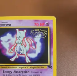 Pokemon Card - Mewtwo WB Stamped Movie Promo WOTC Promo Stamped #3 - Image 2