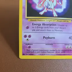 Pokemon Card - Mewtwo WB Stamped Movie Promo WOTC Promo Stamped #3 - Image 4