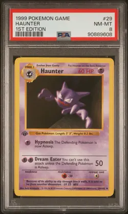 Haunter 29/102 Pokemon TCG 1st Edition Base Set Shadowless - Image 1