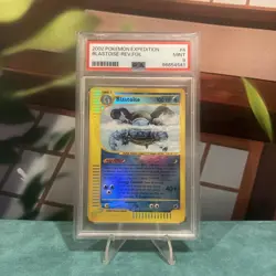 2002 POKEMON EXPEDITION #4 BLASTOISE-HOLO PSA 9 - Image 1