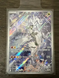 Pokemon TCG N's Reshiram Full Art Illustration Rare Lot - Image 4
